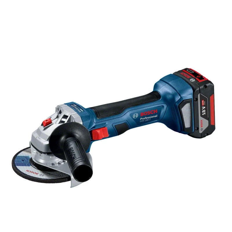 Pack BOSCH Perceuse - visseuse sans fil GSB 18V-55 + Meuleuse GWS 18V-7 + 2 batteries 4.0Ah 18V + chargeur + sac à outils...