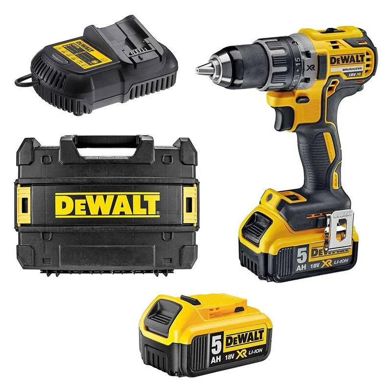Perceuse-visseuse intégré 18V DEWALT DCD791P2-QW avec coffret et 2 batteries 5,0 Ah