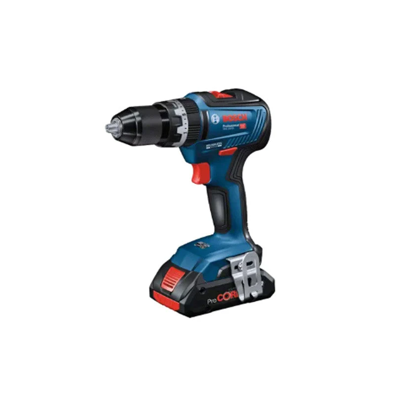 Professionnel Haute Résistance Pack BOSCH Perceuse - visseuse sans fil GSB 18V-55 + Meuleuse GWS 18V-7 + 2 batteries 4.0Ah...