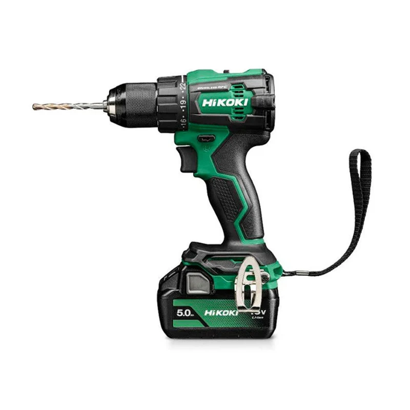 Professionnel Haute Résistance Pack 2 outils HIKOKI Perceuse + meuleuse 18V Brushless KCRT01 (DV18DE + G1813DVE + 2 x 5Ah...