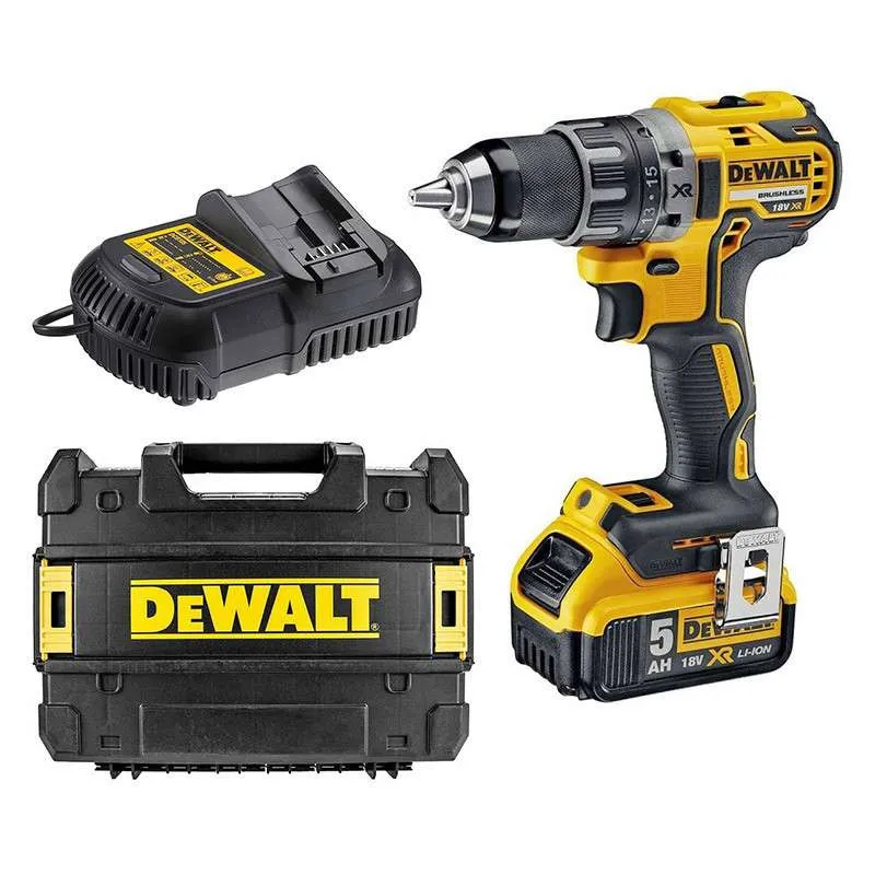 Professionnel Haute Résistance Perceuse-visseuse concentré 18V DEWALT DCD791P1-QW avec coffret + 1 batterie 5,0 Ah