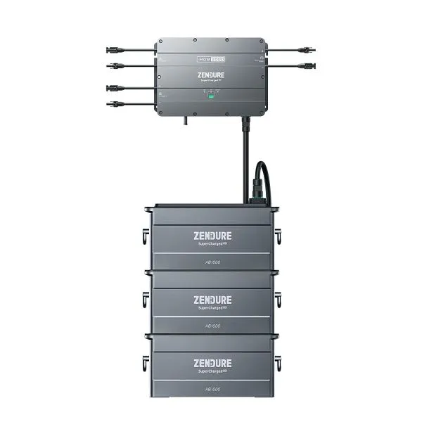 Zendure SolarFlow Set 288 kWh Connecté PV Hub 2000 avec 3 batteries d'extension AB1000 4-01-019875-003 acheter à...