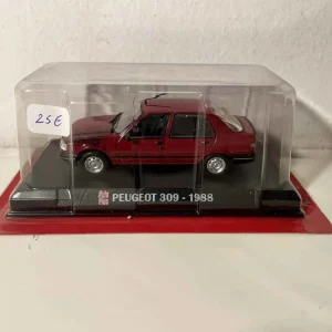Peugeot 309 rouge foncé/bordeaux de 1988 (blister) AUTO-PLUS pour Honda Civic Type R