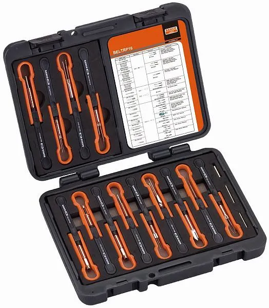 Certifié CE Kit de déverrouillage par câble du réseau Bahco 16 pièces BELTRP16 prendre à bas prix