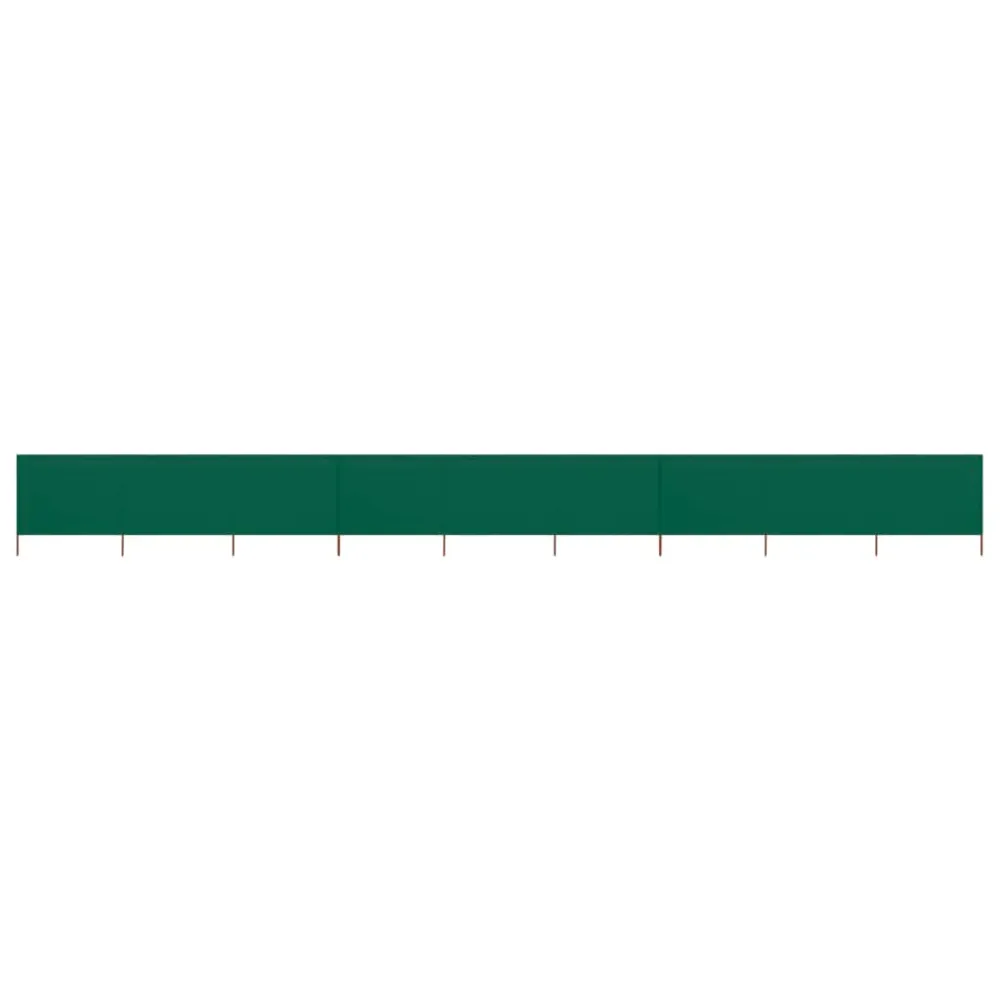 Brises-vue paravent 9 panneaux tissu 1200 x 160 cm vert 02_0008865