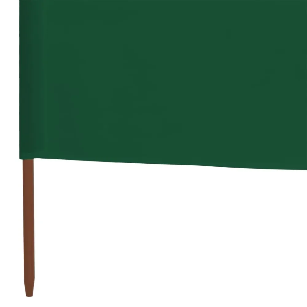 Brises-vue paravent 3 panneaux tissu 400 x 120 cm vert 02_0008805