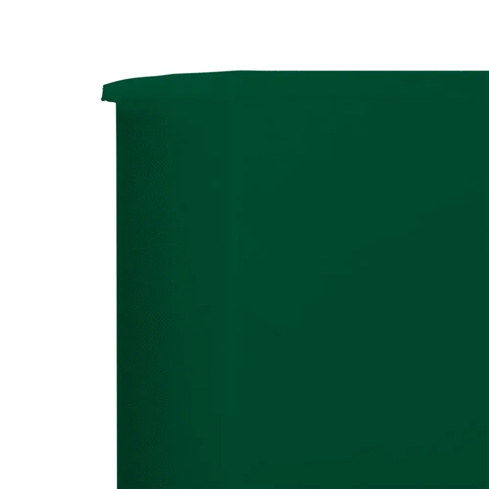 Brises-vue paravent 3 panneaux tissu 400 x 80 cm vert 02_0008817
