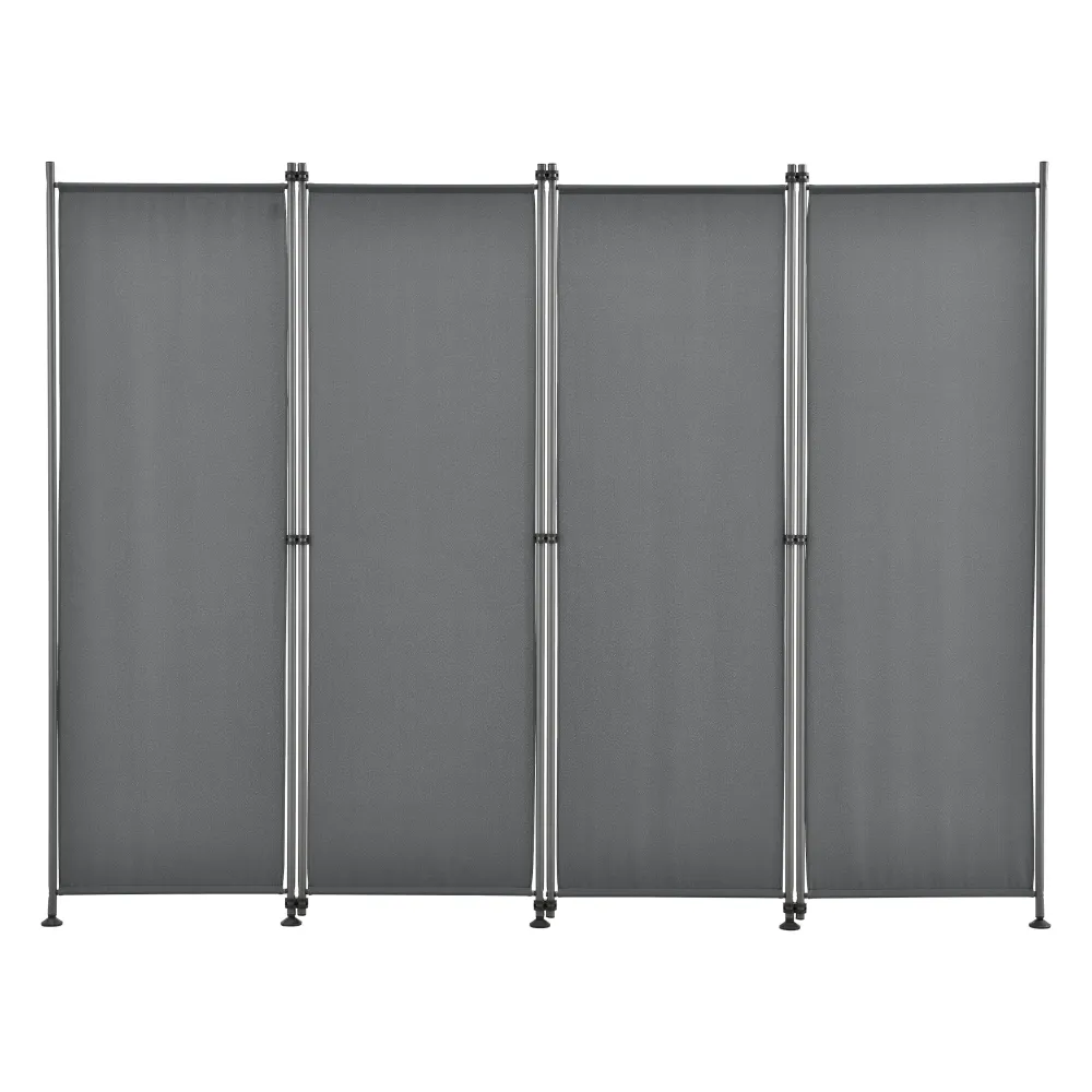 Brise-vue à 4 panneaux tissu synthétique 215 x 170 cm gris ardoise 03_0006552