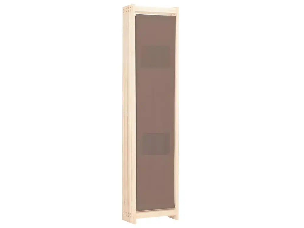 Paravent séparateur de pièce cloison de séparation décoration meuble 6 panneaux marron 240 x 170 x 4 cm tissu 0802090