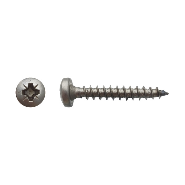 Vis pour panneaux agglomérés tête cylindrique Pozidriv® Inox A2 - 4,5 x 25 mm - BIVI