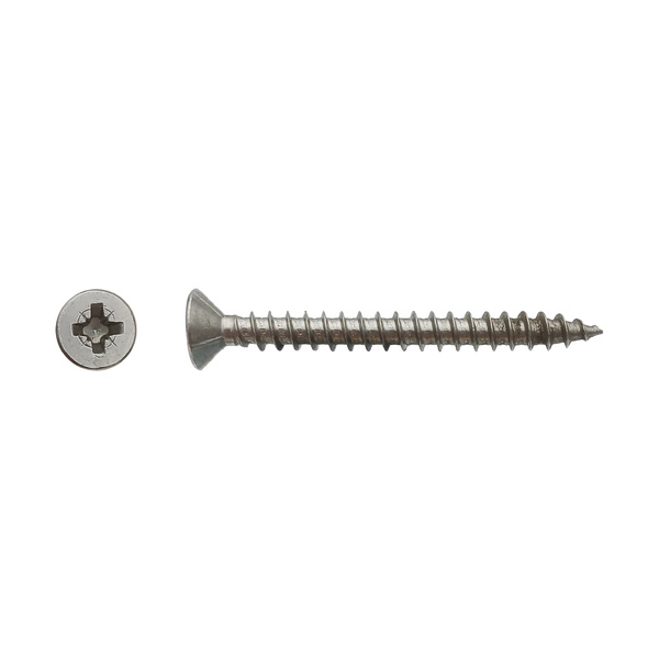 Vis pour panneaux agglomérés tête fraisée Pozidriv® Inox A2 - 4,5 x 25 mm - BIVI