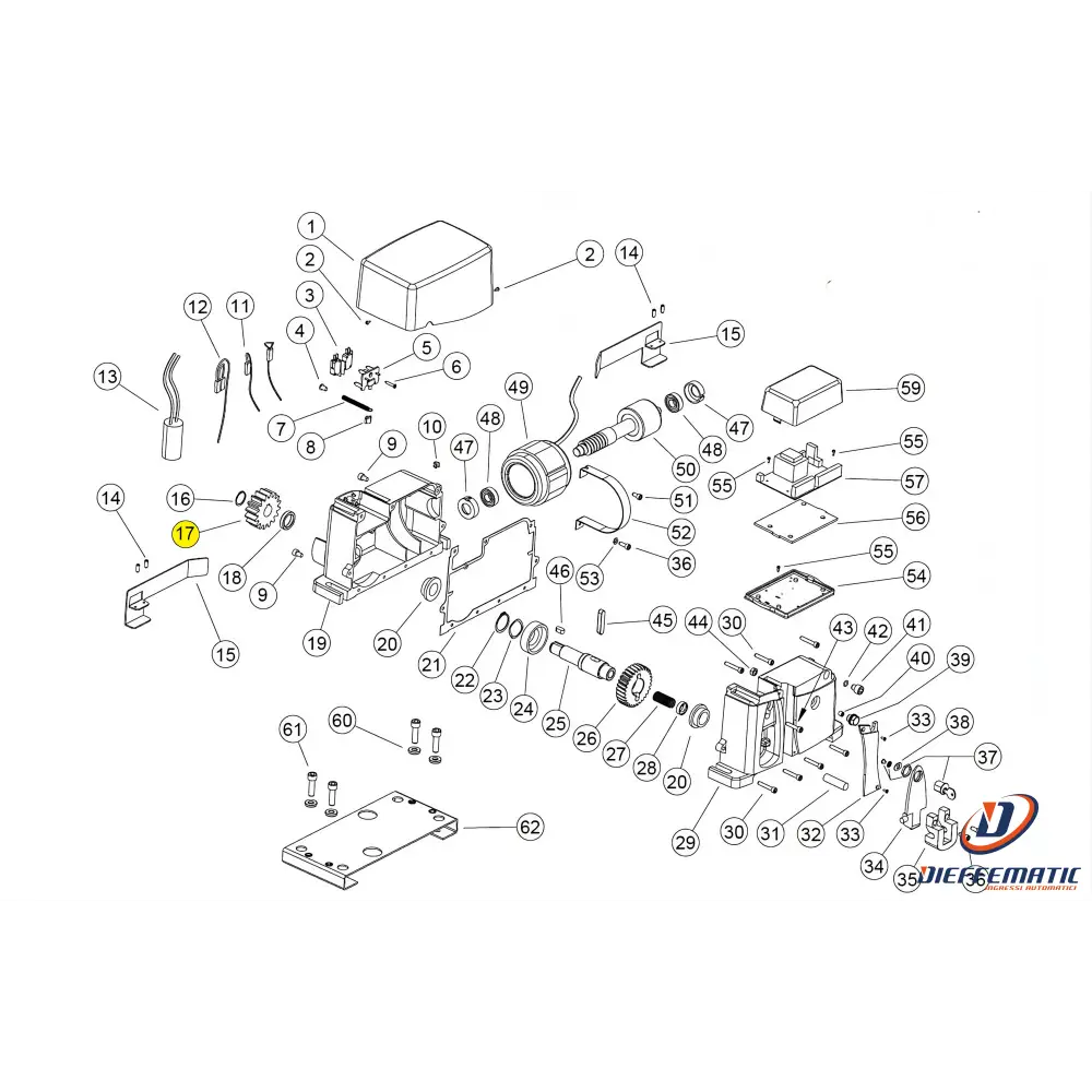 113000 Ingranaggio Ext. Z16 M4 Ag Future Kv10 Ricambio