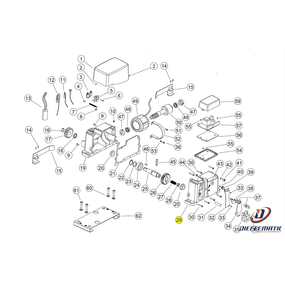 120042 Scatola Motore Lato Leva Ag Future Kv10 Ricambio