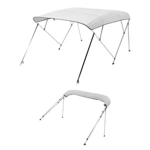 96x(85-90)x54 4 Bow Boat Bimini Tops Aluminum Alloy Frame Imperméable