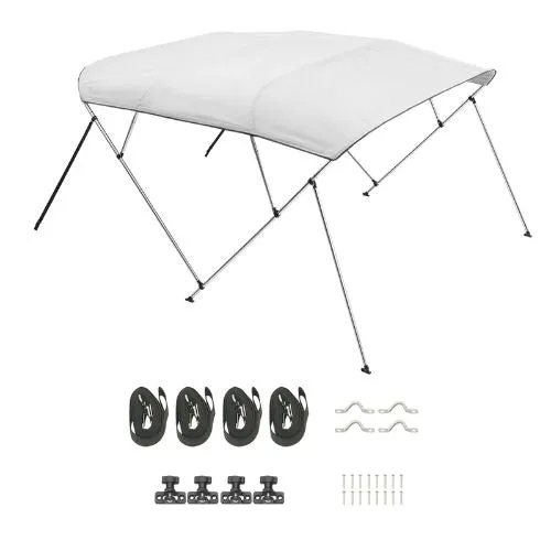 96x(85-90)x54 4 Bow Boat Bimini Tops Aluminum Alloy Frame Imperméable