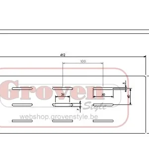 BARBAS - 339147 Stook rooster 412 x 142 grille