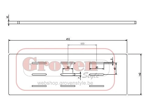 BARBAS - 339147 Stook rooster 412 x 142 grille