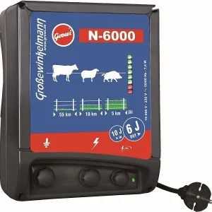 Bloc d'alimentation Growi N-6000 100 joules d'énergie de charge - 100 km de longueur de clôture 10013690...