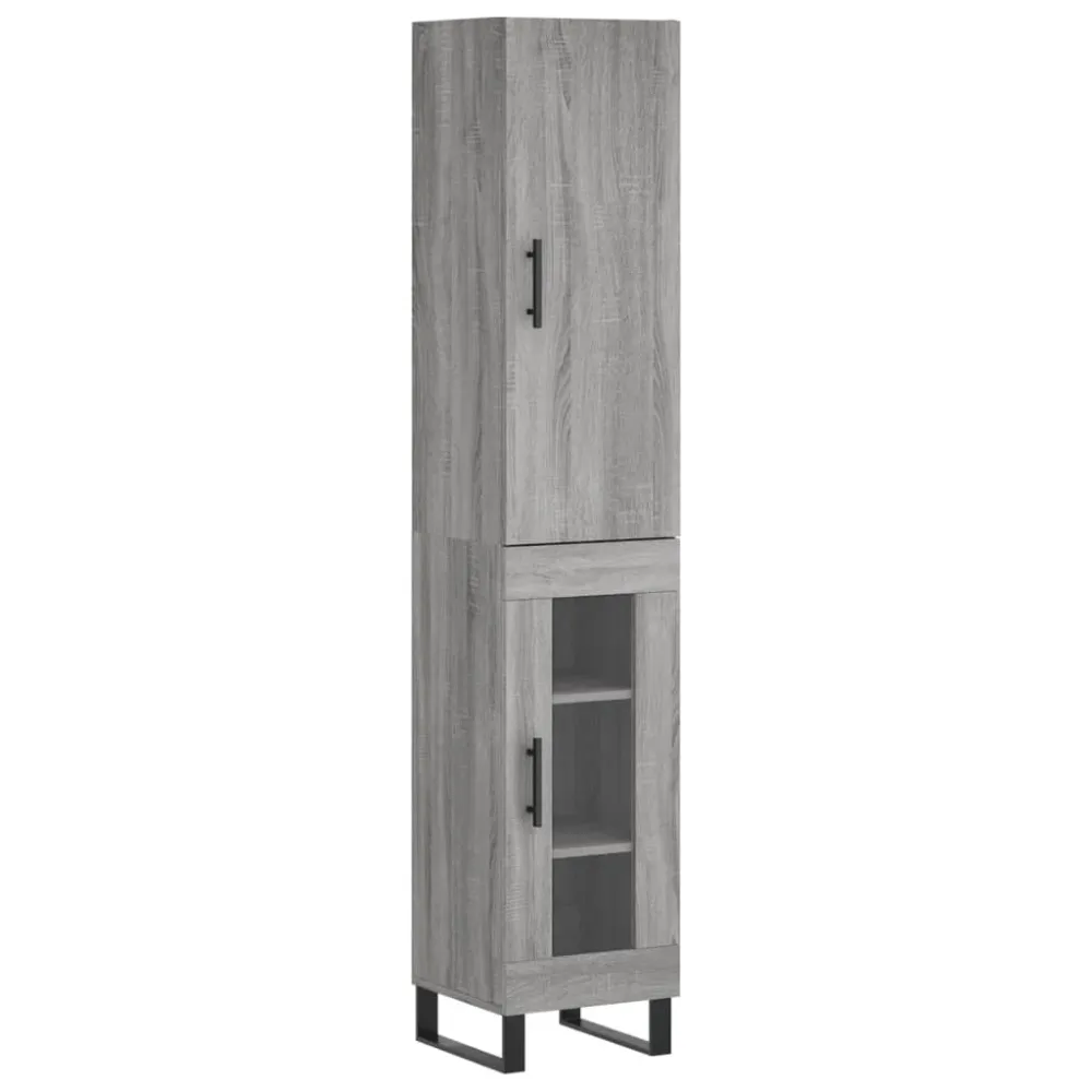 Buffet bahut commode armoire meuble de rangement organisateur cuisine salle de séjour salon haut sonoma 34,5 x 34 x 180 cm...