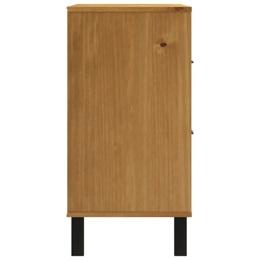 Buffet bahut commode armoire meuble de rangement organisateur cuisine salle de séjour salon avec porte vitrée 80 x 40 x 80...