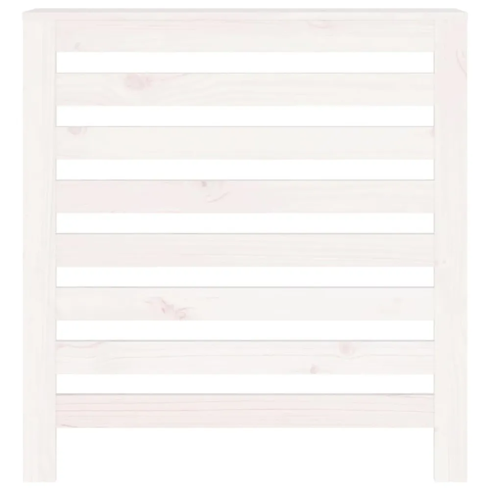 Cache-radiateur Blanc 79,5x19x84 cm Bois massif de pin