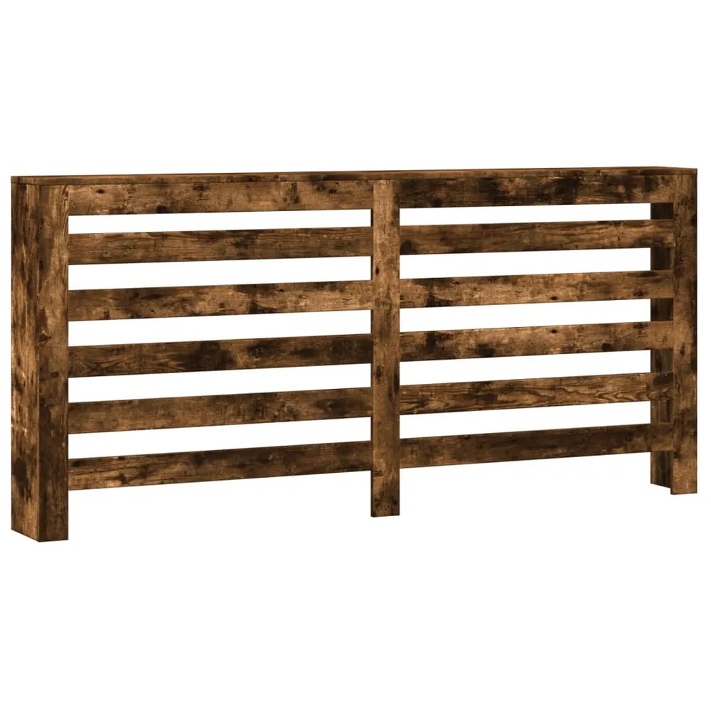 Cache-radiateur chêne fumé 175x20x82 cm bois d'ingénierie