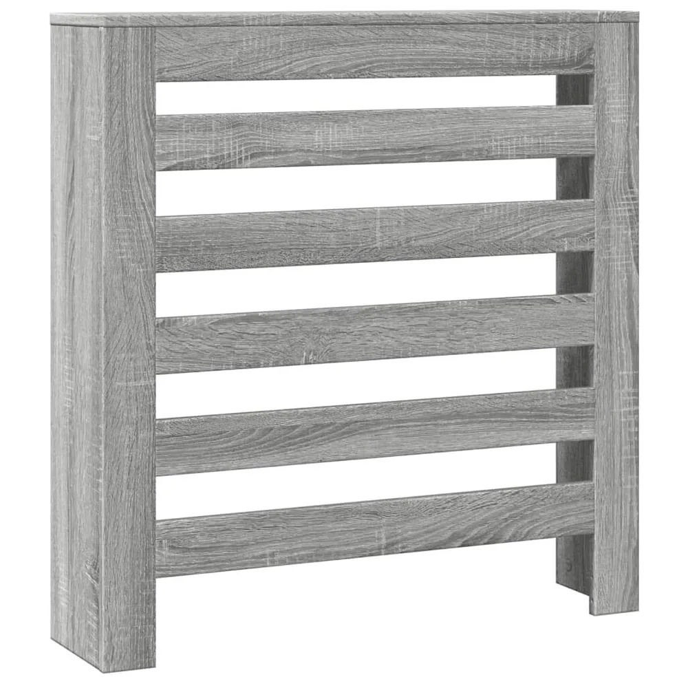 Cache-radiateur sonoma gris 78x20x82 cm bois d'ingénierie