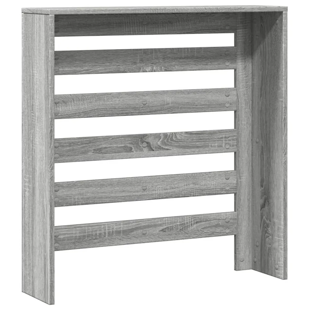 Cache-radiateur sonoma gris 78x20x82 cm bois d'ingénierie
