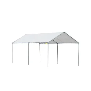 Carport auvent pour voiture COVER blanc