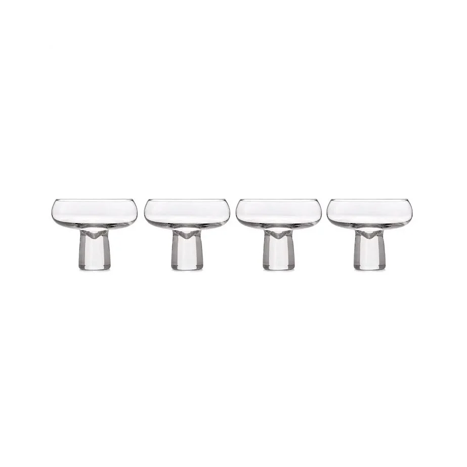 Carrol Boyes 4 Piece Aura Champagne Coupe Set Limpide
