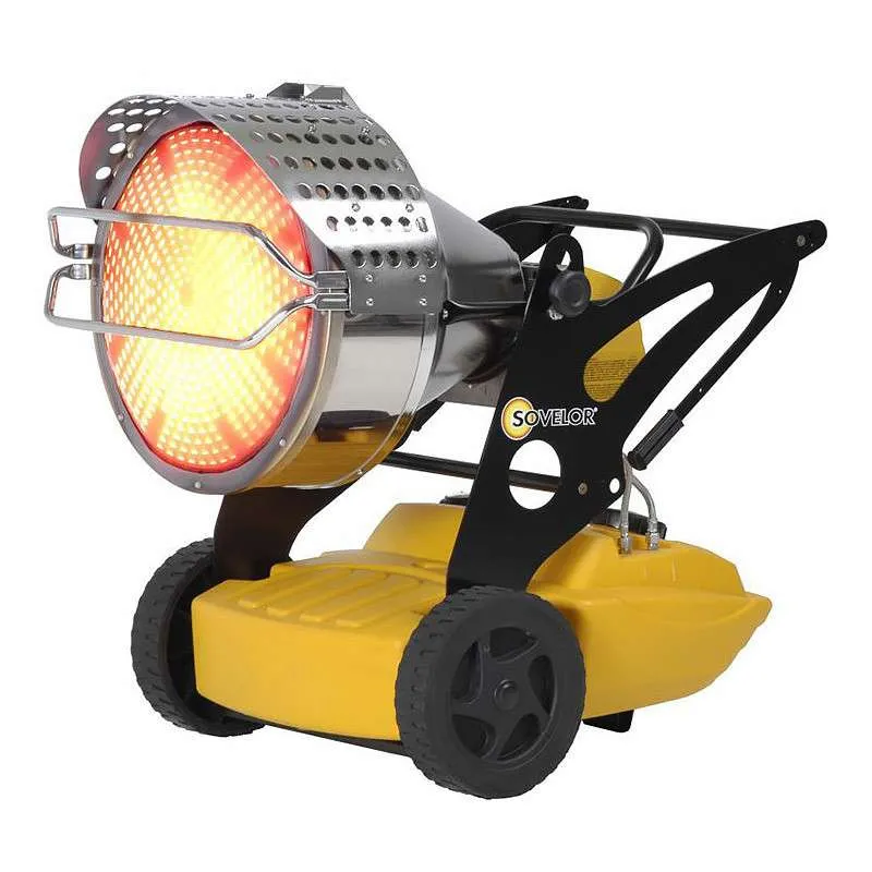 Chauffage radiant mobile à combustion directe SOVELOR FLASH 2 160W 230V/50Hz