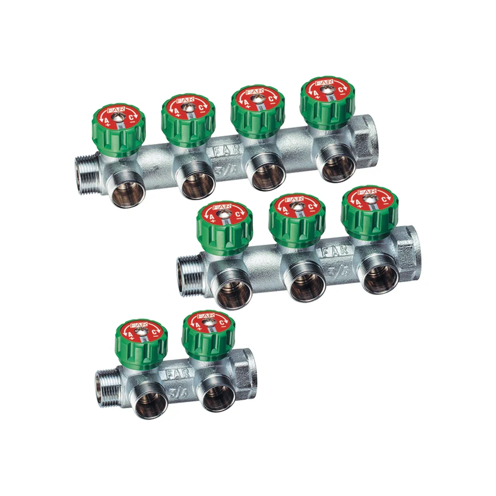 Collettore Polyvalent Far Interasse 45 Mm 3/4" - 2 Vie