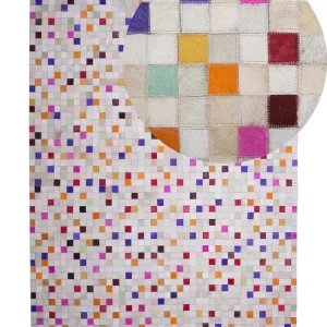 Cowhide Area Rug 140 x 200 cm Multicolour ADVAN