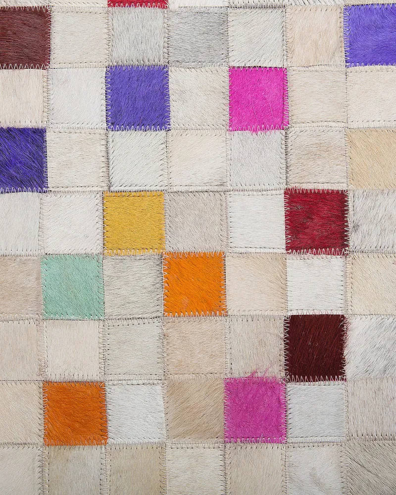 Cowhide Area Rug 140 x 200 cm Multicolour ADVAN