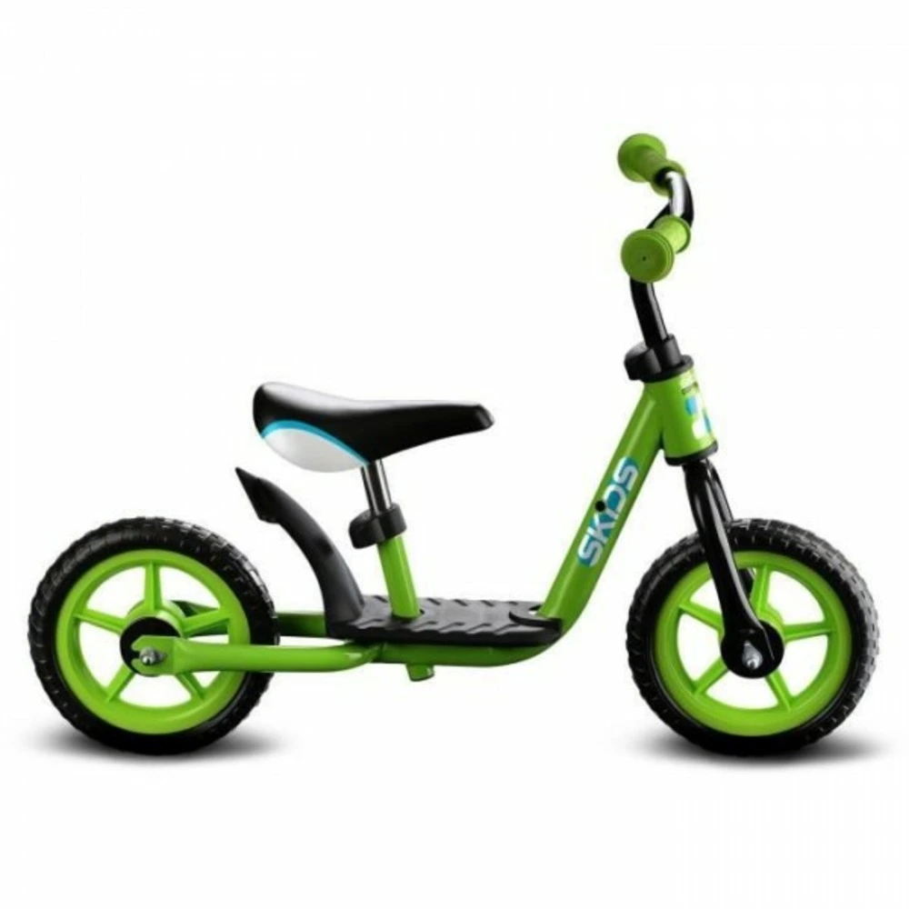 Draisienne velo avec repose-pieds - vert - skids control
