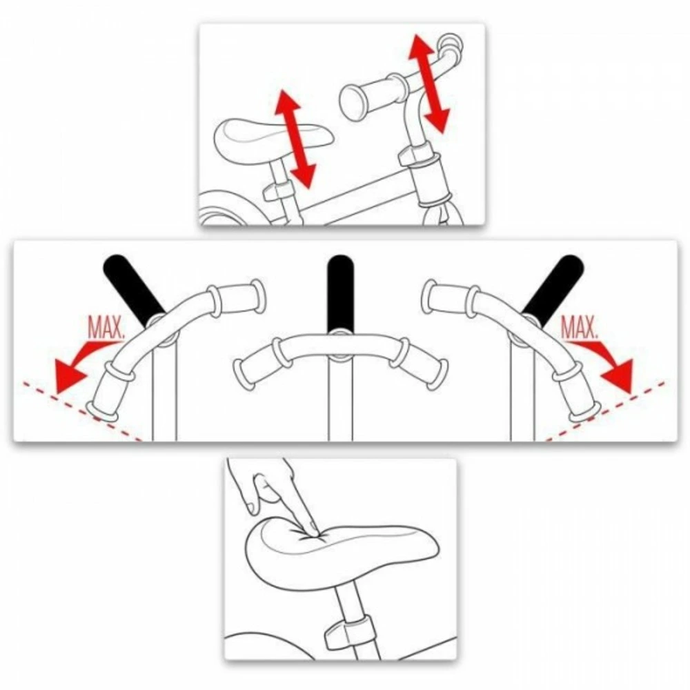 Draisienne velo avec repose-pieds - vert - skids control