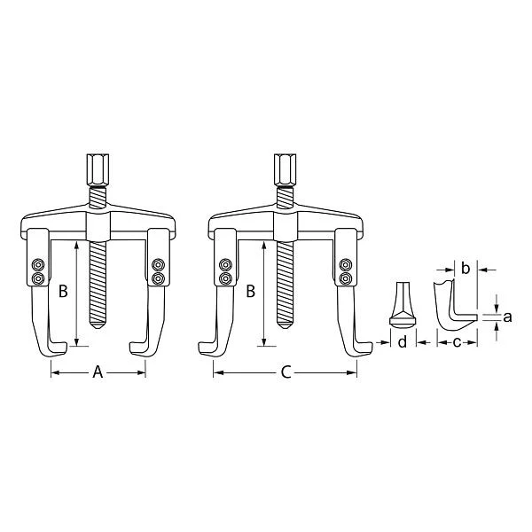 Extracteur MATADOR universel 2 bras 50 - 160 mm 0726 0003 commander à bas prix