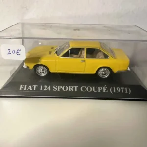Fiat 124 sport coupé jaune de 1971