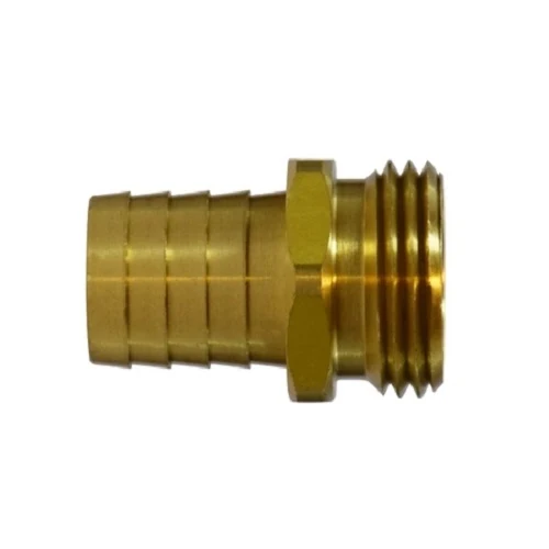 5/8" Hose Barb X 3/4" Male Garden Hose Coupling Short Shank Laiton Fittings 30472