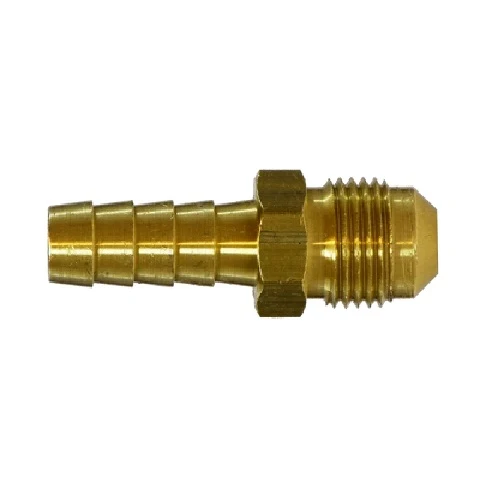 1/4" Hose Barbed X 1/4" Male Flare 45 Degree Adapter Hose Barb Laiton Fittings 32081SS