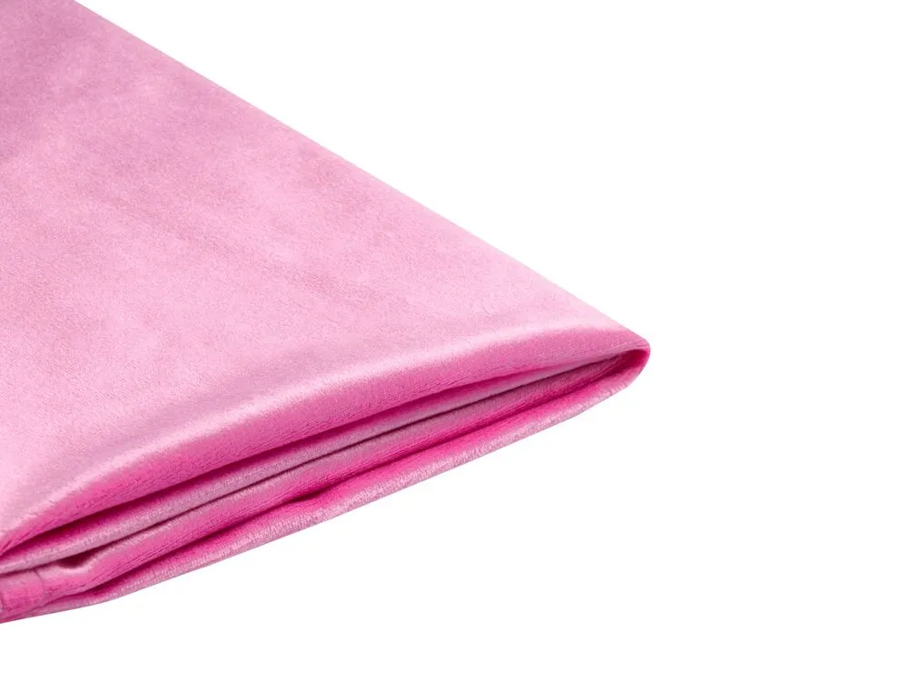Housse de cadre de lit aisé en velours rose fuchsia 90 x 200 cm pour les lits FITOU