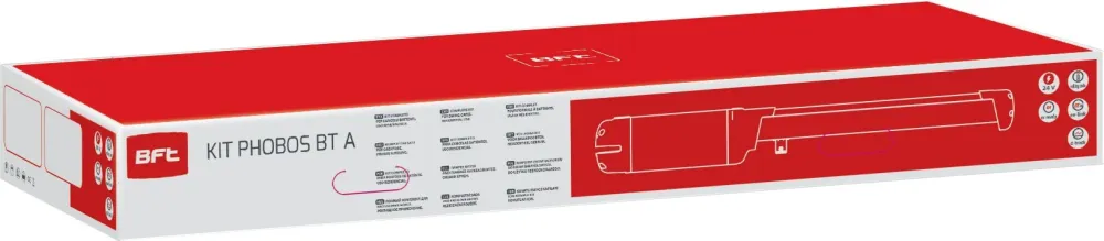 KIT COMPLETO PER CANCELLI BATTENTE BFT PHOBOS A25 24V R935306 00004