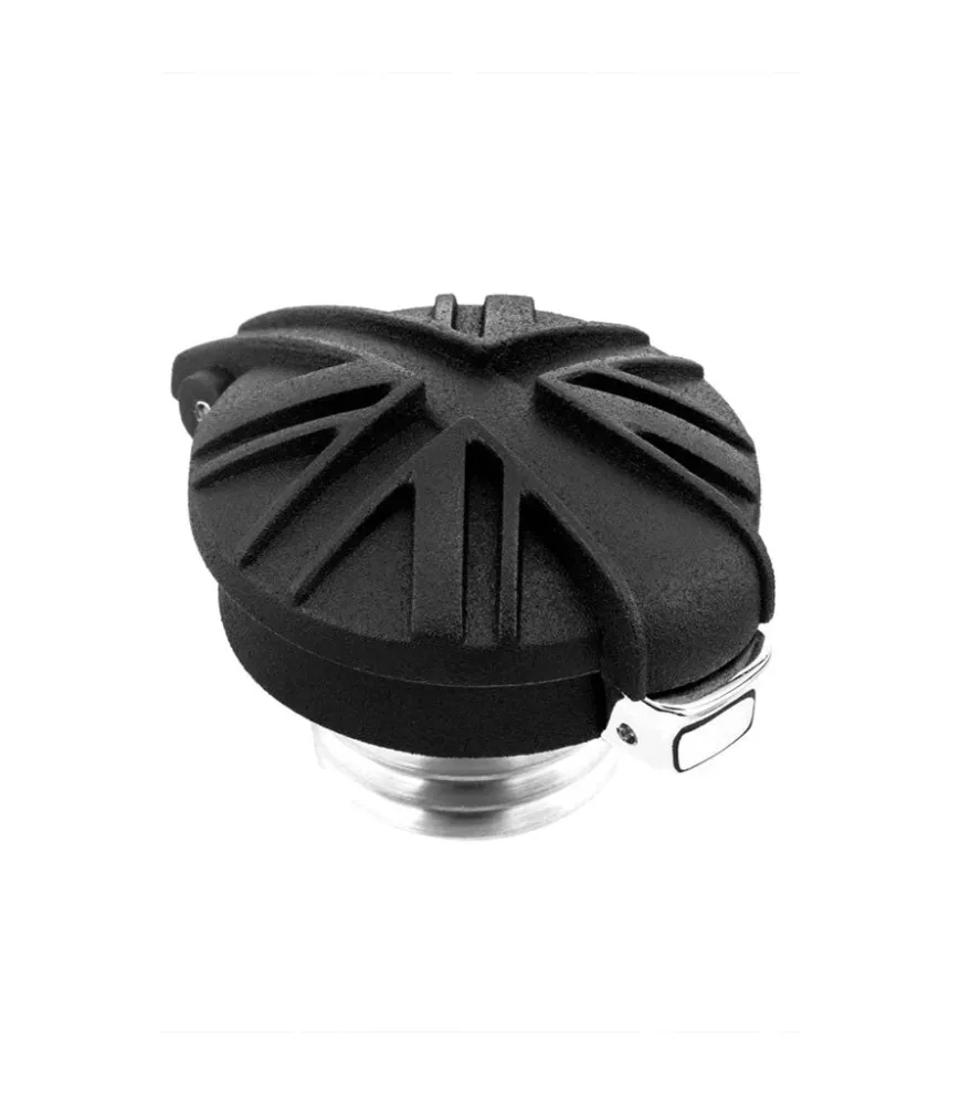 Kit Monza Deckel "Union Jack" für Triumph und HD - SCHWARZ