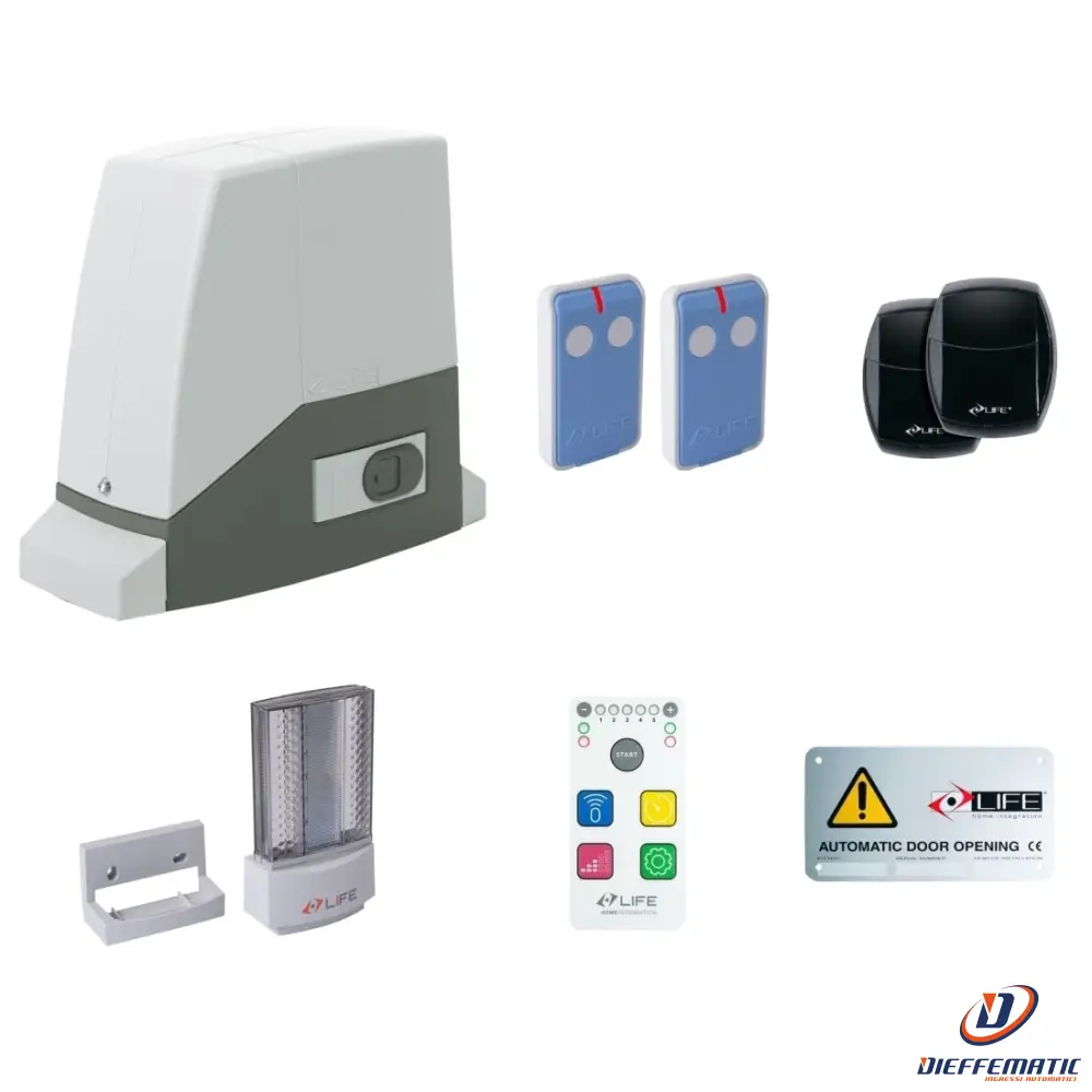 Kit Per Cancello Scorrevole Life Setup Ac6Rm 24Dl 042 1Kt0460000 Automazione