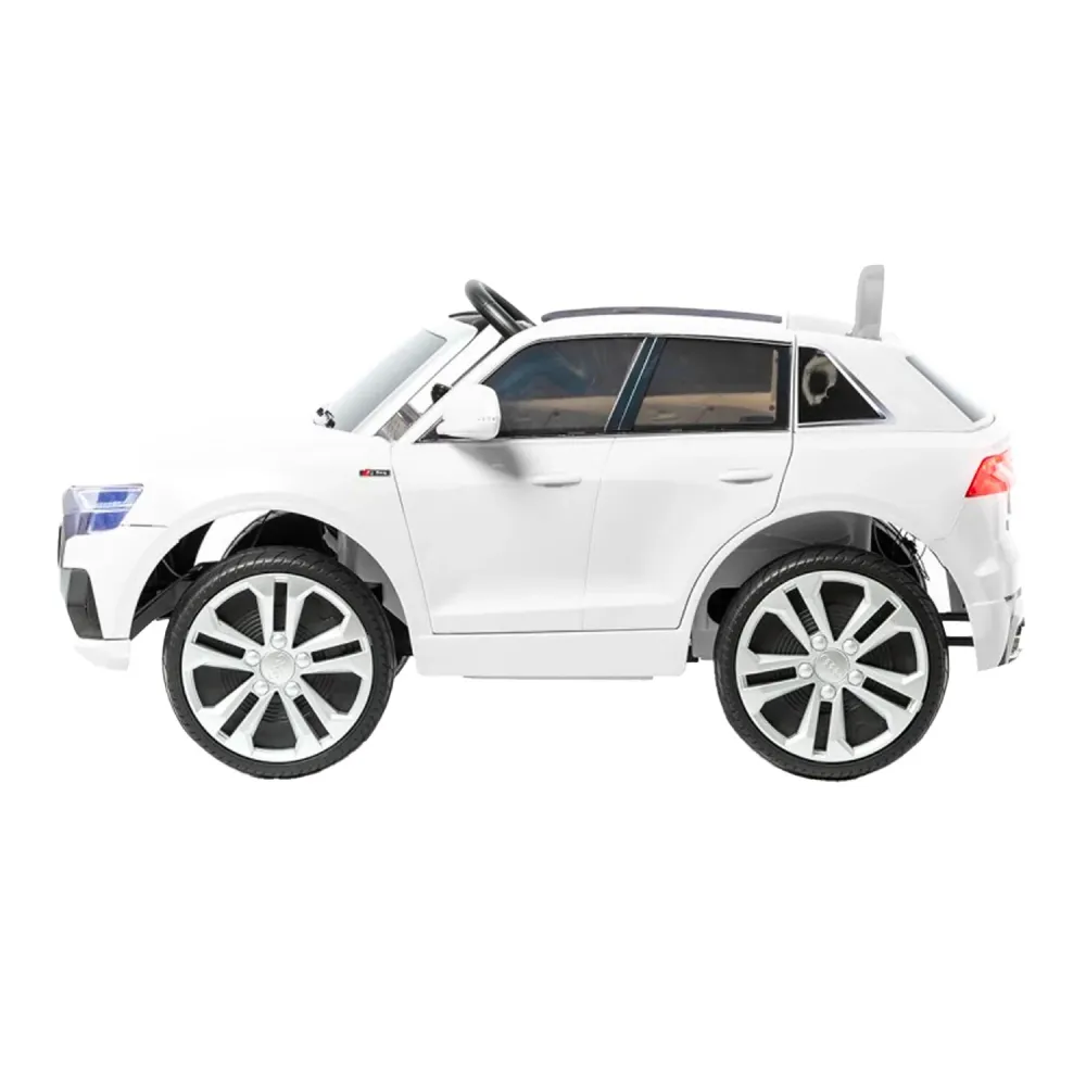 Macchina Elettrica Audi Q8 Bianca 12v 4,5ah 116x73x54cm