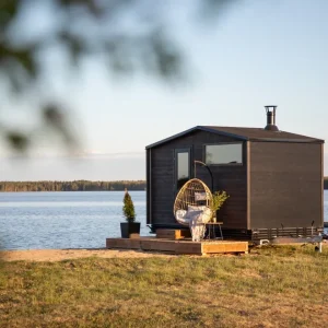 Mobile sauna Lapelland Wagon M (type B) 4 people spacious changing room