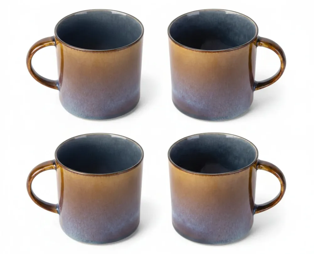 Mugs Cosy & Trendy Quintana Blue - 450 ml - 4 pièces
