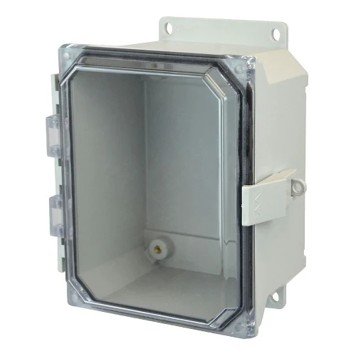 NEMA 4X Window Fiberglass Enclosure Clair Covers AMU1084CCNLF