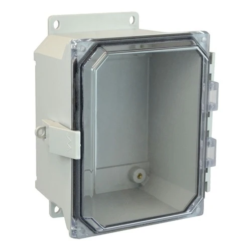 NEMA 4X Window Fiberglass Enclosure Clair Covers AMU1084CCNLF