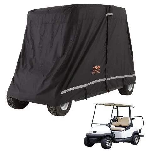 4 Passenger Golf Car Cover 600D Tissu synthétique Full Cover Waterproof and Sunproof COV-20
